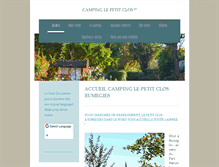 Tablet Screenshot of camping-le-petit-clos.fr